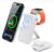 Magnetic Portable Charger,10000mAh MagSafe Power Bank Fast Charging with Stand,3 in 1 Travel Essential Wireless Charger Station for iPhone 17/16/15/14/13/12,Apple Watch,Airpods,White