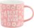 Tergi Mothers Day Gifts – Best Mom Ever Mug Gifts for Mom – Floral Embossed Pattern Ceramic Coffee Mug 13.5OZ