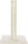 Trixie Parla Cat Scratching Post 24.4 Inch – Cat Scratcher with Soft Fabric Covering Base and Durable Natural Jute Rope – Beige