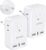 2 Pack European Travel Adapter, US to Europe Plug Adaptor with 4 Outlets 3 USB Charging Ports, Type C Power Adapter for USA to EU Euro Spain France Iceland Italy Germany Greece, White