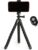 Amazon Basics Portable and Flexible Tripod with Wireless Remote and Smartphone Clamp, 10-inch, Black