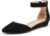 DREAM PAIRS Women’s Low Wedge Pointed Toe Ankle Strap Dress Comfortable Casual Flats Shoes