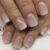 Short Square Press on Nails French Fake Nails Ombre Acrylic Nails Press on Full Cover Glossy False Nails Artificial Stick on Nail for Women Manicure Decoration 24PCS