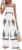 PRETTYGARDEN Womens Jumpsuit Casual One Piece Boho Summer Outfits Shirred Strap Wide Leg Long Pants Rompers With Pockets