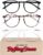 IBOANN Chic & Comfy Blue Light Glasses for Women – 3-Pack Round Frames, Screen-Ready Style with UV Protection Coating