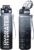 Water Bottle, 16.9 OZ Sports Water Bottles with Time Marker Wide Mouth, Motivational and Leakproof Drink Bottle, BPA Free Tritan with Carry Strap for Gym Fitness Outdoor(1 Bottle)