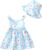 Newborn Infant Baby Girl Dress Toddler Girl Clothes Halter Backless Sleeveless Flower Sundress Summer Dresses for Girl
