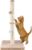 MeowHomm 32” Tall Cat Scratching Posts for Indoor Cats Adults with 2 Hanging Ball, Large Cat Scratch Post Cat Scratcher Includes Sisal Rope(Yellow)
