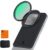 K&F CONCEPT 6.7 inch Magnetic Lens Filter Mount Adapter with 67mm CPL Filter for iPhone, Compatible with 16/15/14/13/12 Pro Max, 16/15/14 Plus