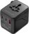 Fosmon Universal Travel Adapter Worldwide, GaN III/PD Fast Charge Dual Outlet, International Travel Plug Adapter (2 USB-C, 1 USB-A Port), European Charger Outlet Converter for AU, EU 224+ Countries