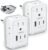 2 Pack European Travel Plug Adapter, VINTAR Foldable International Power Adapter with 4 AC Outlets 3 USB Ports(2 USB C), Type C Adaptor Charger for US to Most of Europe EU Italy Spain France Iceland