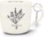 Best Mom Coffee Mug Flower 12 Ounce Ceramic, Keychain for Women, Best Ever Gifts from Daughter Son, I Love You Mom Gifts, Mother Mug, Birthday Mothers Day Christmas