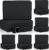 Meooeck 18 Pcs Yoga Blocks and Strap Set Include 12 EVA Foam Yoga Blocks Bulk 9″x6″x3″ with 6 Adjustable 8 ft Straps D Ring Non Slip Props for Stretching Pilates Workout Studio Home Gym