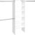 ClosetMaid SuiteSymphony Wood Closet Organizer System, 25-Inch Starter Kit with Tower and 3 Hang Rods and Shelving, Adjustable Shelves, Customizable Insert, Reach-in or Walk-in Closets, Pure White