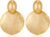 FAMARINE Big Disc Drop Earrings Gold Dangle Earrings Round Hammered Earrings Women