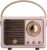 Retro Bluetooth Speaker, Portable Wireless Speaker with Crystal Clear Stereo Sound Rich Bass, Best Birthday Gifts Ideas for Women Teenage (Pink)