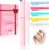 NICEMOVIC 6 Pack Glass Nail File for Natural Nails, Stocking Stuffers for Teen Girls Women Adults, Eater Valentines Birthday Christmas Gifts for Teens Girl Grandkids Mom Wife Her, Nail File and Buffer