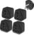 4 Pack UK to US Plug Travel Adapter, Universal to American Plug Adapter, European to US Plug Adapter, Adapter EU,AU,Italy,Brazil to US Travel Plug 3 Prong Adapter Black