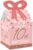 Big Dot of Happiness 10th Pink Rose Gold Birthday – Square Favor Gift Boxes – Happy Birthday Party Bow Boxes – Set of 12