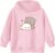 KEEVICI Cute Cat Hoodie For Girls Kawaii Graphic Sweatshirt Kids Cartoon Animal Print Hoodies Cotton Pullover With Pocket