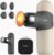 RENPHO Mini Thermal Massage Gun with Heat, Portable Deep Tissue Percussion Massager with 4 Heads for Neck & Back Comfort, Ultra-Quiet Operation for Home, Office & Travel, Includes Compact Carry Case