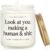 Funny First Mothers Day New Mom Gifts, Handmade Scented Lavender Candle for New Mom for After Birth, Postpartum Gift for Moms, Soy Wax Candle, 7 Oz