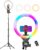 UBeesize 12” LED RGB Ring Light with 62” Tripod Stand, Selfie Ring Light for Video Recording, Live Streaming, TikTok & YouTube, Compatible with iPhone & Android