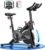 Superun Exercise Bike, Stationary Bikes for Home with Brake Pad, Low Noise Spin Bike with 300LBS Weight Capacity, Indoor Cycling for Home Gym with Pad Mount LCD Monitor and Cup Holder