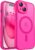 CANSHN Magnetic for iPhone 15 Case, Upgraded [Full Camera Protection] [Compatible with Magsafe] [Translucent Matte] Shockproof Protective Phone Case for iPhone 15 6.1″ – Hot Pink