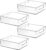 Clear Plastic Storage Bins, Pantry Organizers and Storage, Kitchen Organization and Storage Containers Bins for Organizing, Fridge, Freezer, Bathroom, Pantries, Medicine Cabinet Organizer Bin