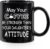 WENSSY Coffee Mug – May Your Coffee Be Stronger Than Your Daughter’s Attitude – Father’s Day Gift, Funny Dad Present for Birthday, Christmas – 11 Ounces Black