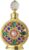 Leadigol 10ML Dubai Arabic Style Rhinestone Empty Perfume Bottle,Refillable Empty Perfume Portable Cosmetic Container Alloy Golden Essential Oil Jar (no perfume in bottle)