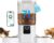 Frienhund Automatic Cat Feeder 2 Cats with Slow Feed: Dual Automatic Dog Feeder with 5G WiFi, Cat Food Dispenser with APP Control for Multiple Pets, Detachable for Easy Clean, Double Pet Bowl – 29 Cup