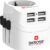 SKROSS | 1.302461 | Pro Light USB (4xA) | Universal Travel Adapter 2 & 3 Pin with 4 USB Ports 4.8A Voltage and Power: 100V-700W/250V-1750W Suitable for PC and Hair Dryer