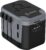 5 in 1 Universal Travel Adapter-10A | International Power Adapter with 2 USB C, 2 USB A Ports | 3.4A & 2400W Fast Portable Charger | Travel Adapter Worldwide Covering 200+ Countries- Black