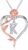 Iefil Easter Gifts for Women Wife – 925 Sterling Silver Rose Heart Initial Necklace, Anniversary Birthday Gifts for Women, Jewelry Gift for Her Wife Girlfriend
