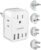 Travel Adapter Set, European Travel Plug Adapter 4 AC Outlets 4 USB Ports (2 USB C), US to UK/EU/South Africa/India, Universal Travel Adapter Kit Include Type G/C/M/D Detachable Plug