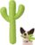MewaJump Dog Chew Toys, Durable Rubber Dog Toys for Aggressive Chewers, Cactus Tough Toys for Training and Cleaning Teeth, Interactive Dog Toys for Medium/Large Dog
