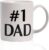 Zenply Best Dada Mug, Dad Coffee Mug, 11 oz, Funny Coffee Mugs Novelty, Dad Christmas Gifts for Father Birthday Presents for Dada Husband Grandpa From Daughter Son Wife, Printed on Both Sides