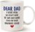 MAUAG Funny Coffee Mug for Dad, Dear Dad, I’m Your Favorite Child Coffee Mug, Best Birthday Gift Cup from Daughter or Son, White 11 Oz