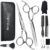Hair Cutting Scissors Kit – 10PCS Professional Hair Shears Set – 6.0 Inch Haircut Scissors – Hairdressing Shears Thinning Scissors for Salon & Home Use