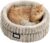 BALANCE Cat Bed Kitten Bed, Washable Round Cat Beds for Indoor Cats,Super Soft Plush Faux Fur Pet Bed for Puppy and Kitten with Anti-Slip Bottom