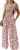 Dokotoo Women’s Casual Loose Overalls Jumpsuits One Piece Sleeveless Printed Wide Leg Long Pant Rompers With Pockets