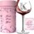 Personalized Mothers Day Gifts for Women – Custom Initial A-Z Monogram Wine Glasses – 16oz Elegant Stemmed Wine Glass – Birthday Gifts for Mom Wife Sister Friend Anniversary (Letter K)