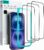 ESR 3 Pack for iPhone 16 / iPhone 15 Screen Protector, [9H Hardness] [Military Grade Shatterproof] Full Coverage Tempered Glass Film with Easy Installation Tool, HD Clear, Scratch Resistant