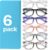MIGSIR 6 Pack Blue Light Blocking Glasses for Women Men – Stylish Computer & Gaming Glasses, Fashion Square Frame Eyewear