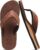 KuaiLu Men’s Yoga Mat Leather Flip Flops with Arch Support Comfortable Cushion Walking Thong Sandals Slip On Indoor Outdoor