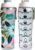 50 Strong Reusable Water Bottle with Time Markers – 30 oz BPA-Free Leakproof Bottle with Chug Cap & Easy-Carry Handle – Made in USA (Pretty Flowers)