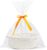 Pro Goleem Small Woven Easter Basket with Gift Bags and Ribbons Durable Burr Baskets for Gifts Empty Small Rope Basket for Storage 12″X 8″ X 5″ Baby Toy Baskets with Handles, White