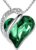 Leafael Gift Necklaces for Women, Infinity Love Birthstone Heart Crystal Pendant, Birthday Anniversary Jewelry for Wife, Mom, and Her, Silver Plated, 18″ + 2″ Adjustable Chain